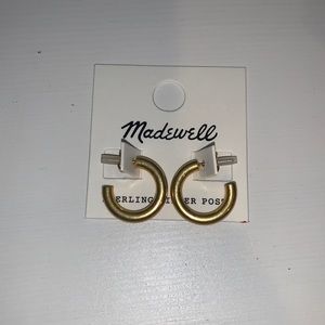 Madewell small chunky gold hoops